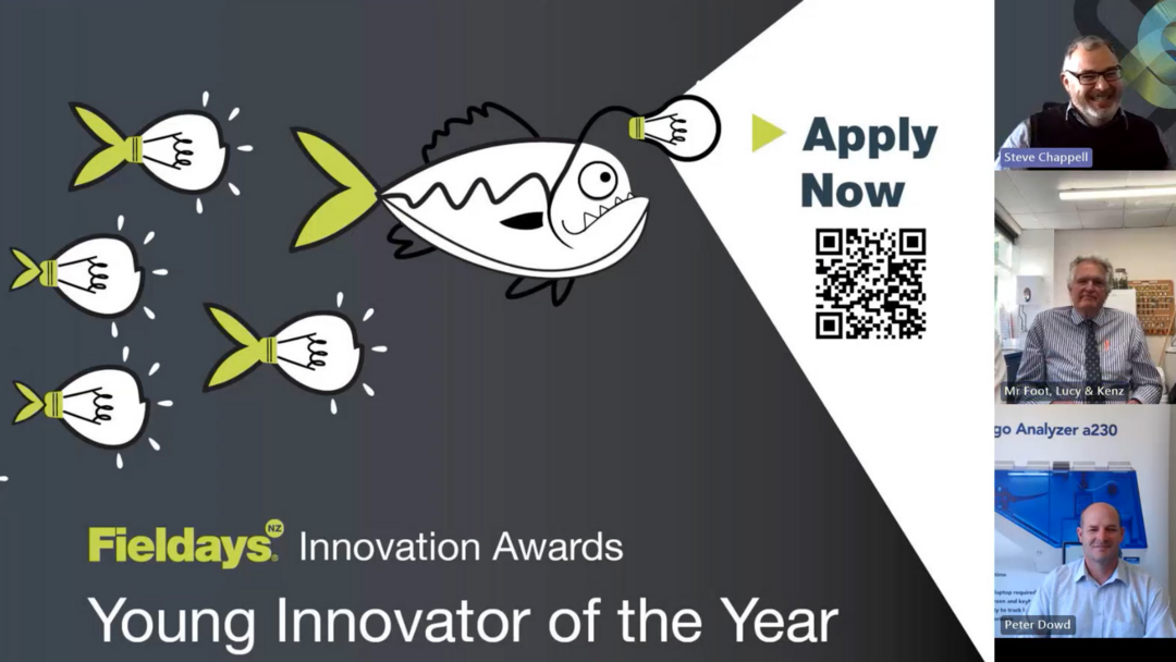 Fieldays Innovation Awards - Young Innovator Award Info Session - 9 Nov 2023