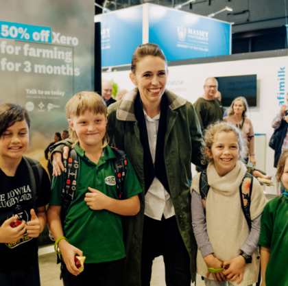 PM Jacinda and kids