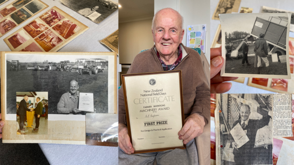 Gordon Eagleson shares his win at the Fieldays Innovation Awards in 1976