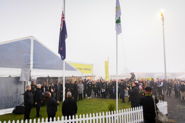 Official Flags Raised Marking the Opening of Fieldays 2025
