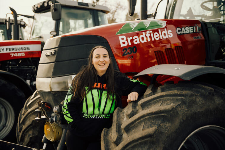 Tractor Pull Competitor Dana Lile is looking forward to competing next week. looking for love at fieldays