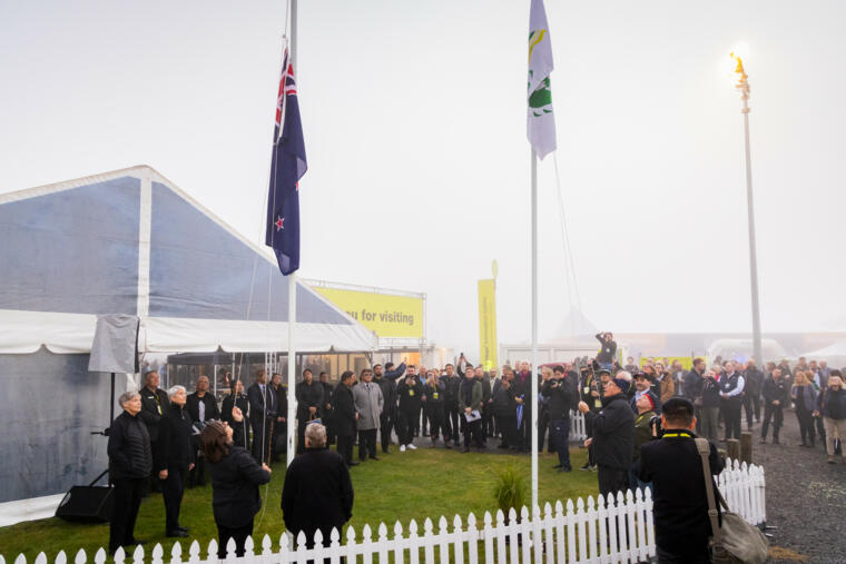 Official Flags Raised Marking the Opening of Fieldays 2025